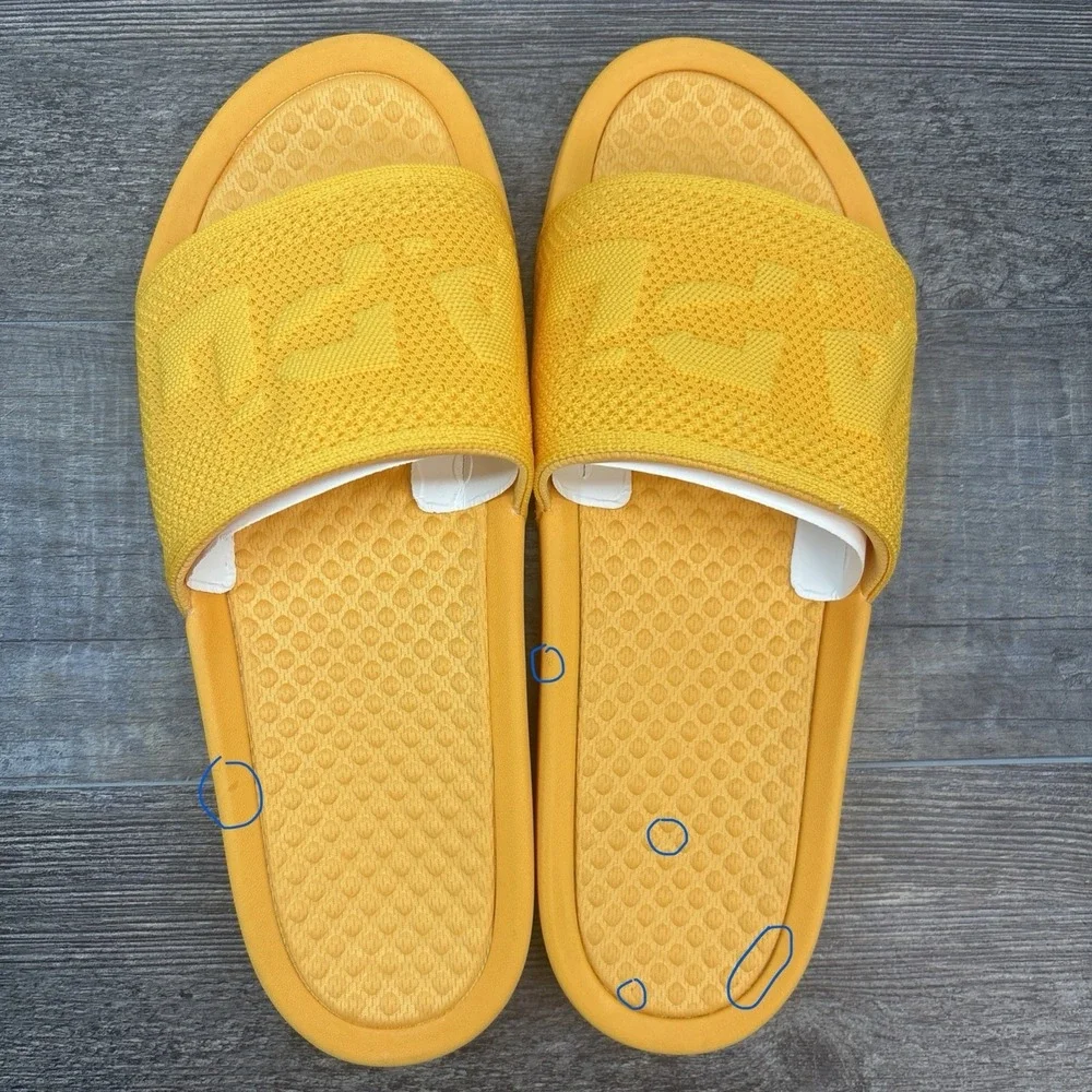 APL Slides Men's 11 BL TechLoom Mango Sandals $130‎ NEW Defect